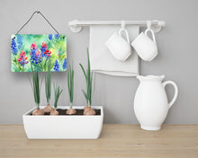 Load image into Gallery viewer, Texas Bluebonnets in Watercolor Wall or Door Hanging Prints