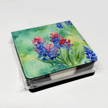 Load image into Gallery viewer, Texas Bluebonnets in Watercolor PU Leather Note Paper Holder