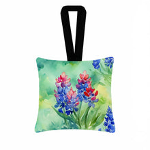 Load image into Gallery viewer, Texas Bluebonnets in Watercolor Hanging Square Fabric Ornament 3.5 × 3.5