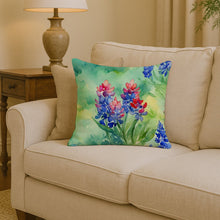 Load image into Gallery viewer, Texas Bluebonnets in Watercolor Throw Pillow
