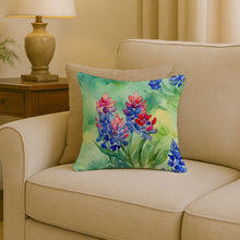 Load image into Gallery viewer, Texas Bluebonnets in Watercolor Throw Pillow