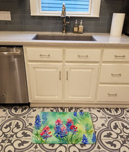 Load image into Gallery viewer, Texas Bluebonnets in Watercolor Memory Foam Kitchen Mat