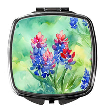 Load image into Gallery viewer, Texas Bluebonnets in Watercolor Compact Mirror