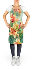 Load image into Gallery viewer, Utah Sego Lilies in Watercolor Apron – Artist-Designed Kitchen, BBQ &amp; Craft Apron
