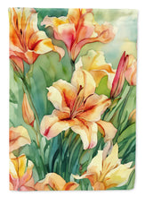 Load image into Gallery viewer, Utah Sego Lilies in Watercolor House Flag