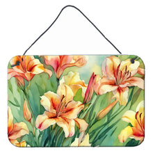 Load image into Gallery viewer, Utah Sego Lilies in Watercolor Wall or Door Hanging Prints