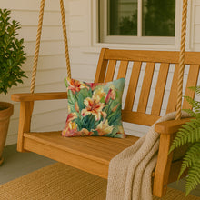 Load image into Gallery viewer, Utah Sego Lilies in Watercolor Throw Pillow