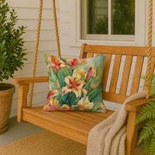 Load image into Gallery viewer, Utah Sego Lilies in Watercolor Throw Pillow