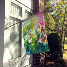 Load image into Gallery viewer, Utah Sego Lilies in Watercolor House Flag