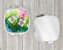 Load image into Gallery viewer, Utah Sego Lilies in Watercolor Compact Mirror