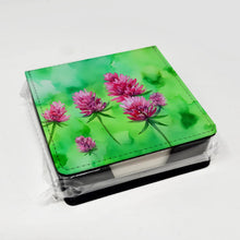 Load image into Gallery viewer, Vermont Red Clover in Watercolor PU Leather Note Paper Holder