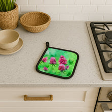Load image into Gallery viewer, Vermont Red Clover in Watercolor Pair of Pot Holders