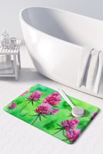 Load image into Gallery viewer, Vermont Red Clover in Watercolor Memory Foam Kitchen Mat