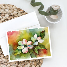 Load image into Gallery viewer, Virginia American Dogwood in Watercolor Greeting Cards -  Blank Note Cards – 8-Pack of Artist-Designed Cards with Envelopes