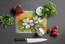 Load image into Gallery viewer, Virginia American Dogwood in Watercolor Glass Cutting Boards – Durable, Decorative Kitchen Art Large