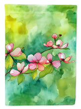 Load image into Gallery viewer, Virginia American Dogwood in Watercolor House Flag