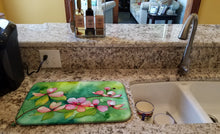 Load image into Gallery viewer, Virginia American Dogwood in Watercolor Dish Drying Mat