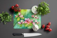 Load image into Gallery viewer, Virginia American Dogwood in Watercolor Glass Cutting Boards – Durable, Decorative Kitchen Art Large