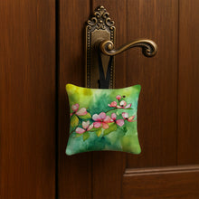 Load image into Gallery viewer, Virginia American Dogwood in Watercolor Hanging Square Fabric Ornament 3.5 × 3.5