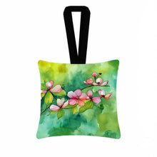Load image into Gallery viewer, Virginia American Dogwood in Watercolor Hanging Square Fabric Ornament 3.5 × 3.5