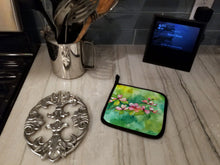 Load image into Gallery viewer, Virginia American Dogwood in Watercolor Pair of Pot Holders