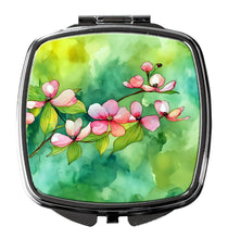 Load image into Gallery viewer, Virginia American Dogwood in Watercolor Compact Mirror