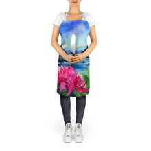 Load image into Gallery viewer, Washington Coast Rhododendrons in Watercolor Apron – Artist-Designed Kitchen, BBQ &amp; Craft Apron
