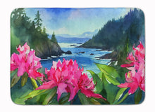 Load image into Gallery viewer, Washington Coast Rhododendrons in Watercolor Memory Foam Kitchen Mat