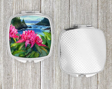 Load image into Gallery viewer, Washington Coast Rhododendrons in Watercolor Compact Mirror