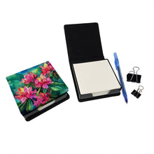 Load image into Gallery viewer, West Virginia Rhododendrons in Watercolor PU Leather Note Paper Holder