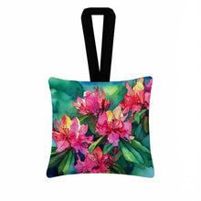 Load image into Gallery viewer, West Virginia Rhododendrons in Watercolor Hanging Square Fabric Ornament 3.5 × 3.5