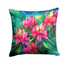 Load image into Gallery viewer, West Virginia Rhododendrons in Watercolor Throw Pillow