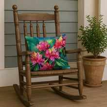 Load image into Gallery viewer, West Virginia Rhododendrons in Watercolor Throw Pillow