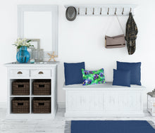 Load image into Gallery viewer, Wisconsin Wood Violets in Watercolor Fabric Decorative Pillow