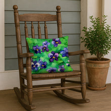 Load image into Gallery viewer, Wisconsin Wood Violets in Watercolor Throw Pillow
