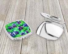 Load image into Gallery viewer, Wisconsin Wood Violets in Watercolor Compact Mirror