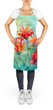 Load image into Gallery viewer, Wyoming Indian Paintbrush in Watercolor Apron – Artist-Designed Kitchen, BBQ &amp; Craft Apron