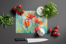Load image into Gallery viewer, Wyoming Indian Paintbrush in Watercolor Glass Cutting Boards – Durable, Decorative Kitchen Art Large