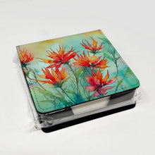 Load image into Gallery viewer, Wyoming Indian Paintbrush in Watercolor PU Leather Note Paper Holder