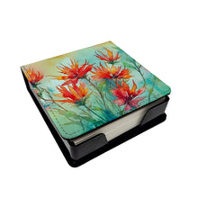 Load image into Gallery viewer, Wyoming Indian Paintbrush in Watercolor PU Leather Note Paper Holder