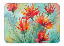 Load image into Gallery viewer, Wyoming Indian Paintbrush in Watercolor Memory Foam Kitchen Mat