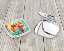 Load image into Gallery viewer, Wyoming Indian Paintbrush in Watercolor Compact Mirror