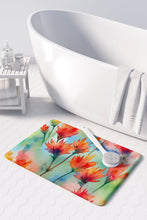 Load image into Gallery viewer, Wyoming Indian Paintbrush in Watercolor Memory Foam Kitchen Mat