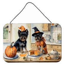 Load image into Gallery viewer, Affenpinscher Fall Kitchen Pumpkins Wall or Door Hanging Prints