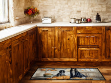 Load image into Gallery viewer, Afghan Hound Fall Kitchen Pumpkins Runner Mat 28x58