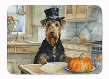 Load image into Gallery viewer, Airedale Terrier Fall Kitchen Pumpkins Memory Foam Kitchen Mat
