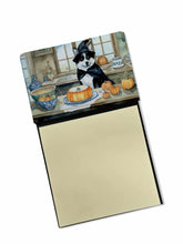 Load image into Gallery viewer, Akita Fall Kitchen Pumpkins Sticky Note Holder- Refiilable Desk Accessory Note Pad