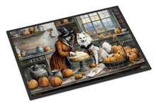 Load image into Gallery viewer, American Eskimo Fall Kitchen Pumpkins Doormat -  18x27 Decorative Floor Mat – Indoor/Outdoor Rug