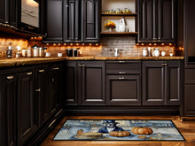 Load image into Gallery viewer, Pit Bull Terrier Fall Kitchen Pumpkins Runner Mat 28x58