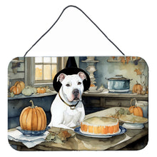Load image into Gallery viewer, Pit Bull Terrier Fall Kitchen Pumpkins Wall or Door Hanging Prints